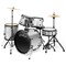 Ashthorpe 5-Piece Complete Full Size Adult Drum Set with Remo Batter Heads